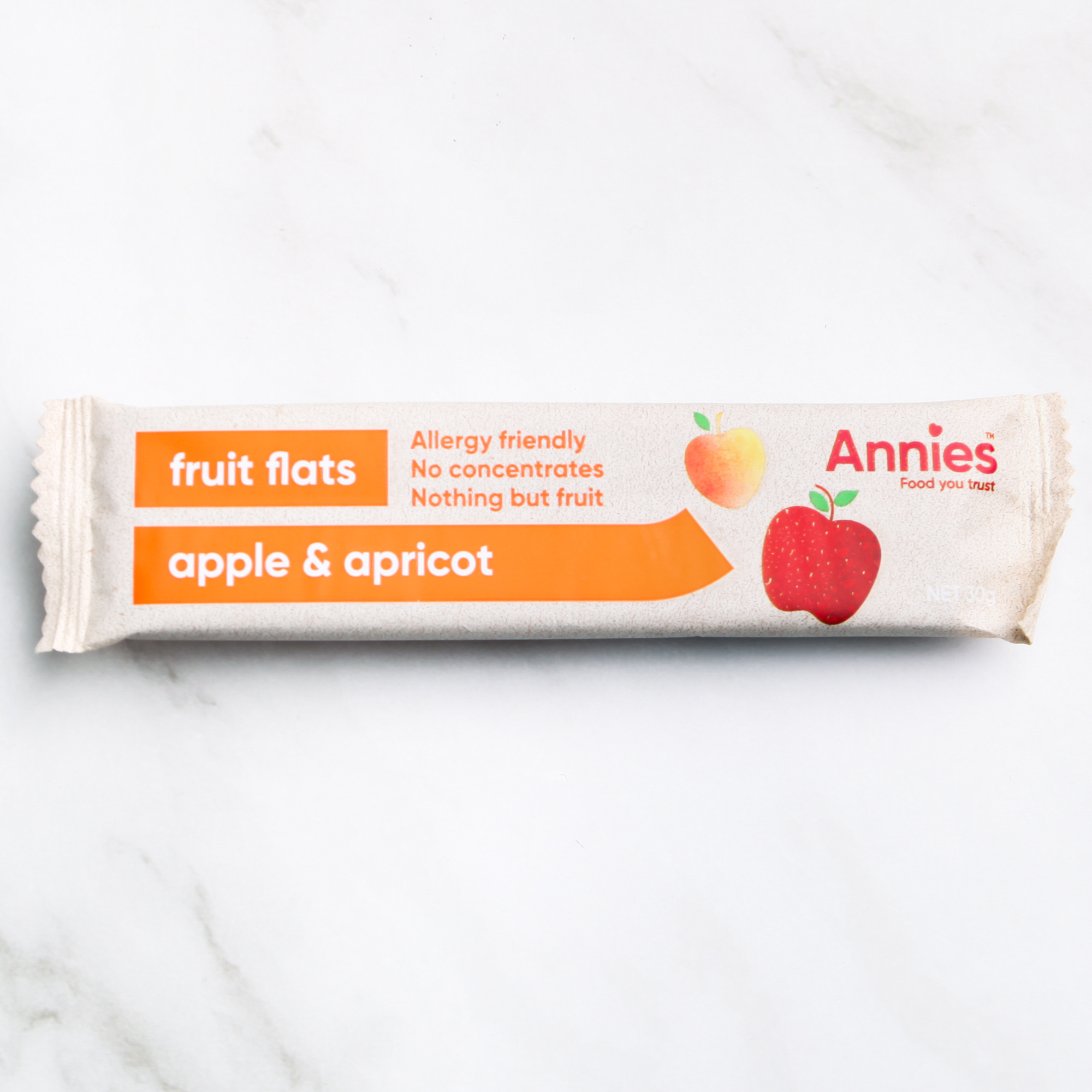 Apple & Apricot 100% Fruit Flats 30g - Annies